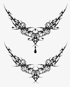 Goth Tattoo Png Image - Neck Tattoo Png Transparent, Png Download, Free Download
