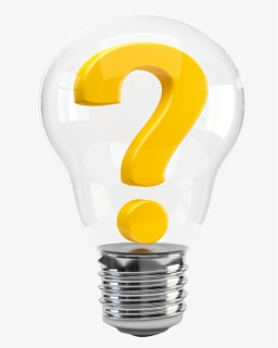 Light Bulb With Question Mark Png Image - Lightbulb With Question Mark, Transparent Png, Free Download