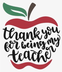 Thank You Teacher Svg Clipart , Png Download, Transparent Png, Free Download
