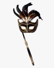 Black Venetian Masquerade Mask, HD Png Download, Free Download