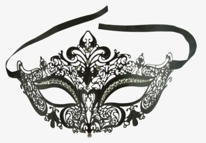 Black Venetian Masquerade Mask, HD Png Download, Free Download