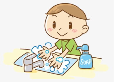 Washing Hands Clipart Collection Of With Soap Transparent, HD Png Download, Free Download