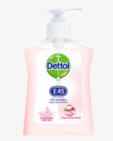 Dettol Hand Wash With E45 Softness, HD Png Download, Free Download