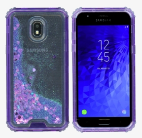 Samsung Galaxy J3 Mm Water Glitter Hybrid Purple, HD Png Download, Free Download