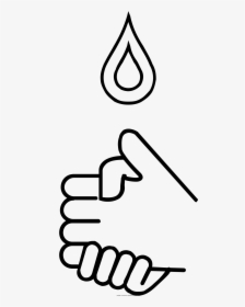 Wash Hands Coloring Page, HD Png Download, Free Download