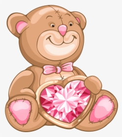 Pink Teddy Bear Png , Png Download, Transparent Png, Free Download