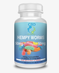 Hempy Worms Gummy Cbd Edibles, HD Png Download, Free Download