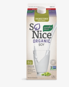 Earths Own Unsweetened Original Organic Soy Milk Plant, HD Png Download, Free Download