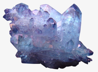 Gem Stone Crystal Amethyst Blue Purple Galaxy Aesthetic - Crystals Background, HD Png Download, Free Download