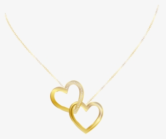 Gold Heart Necklace Png Clip Art Image - Necklace, Transparent Png, Free Download