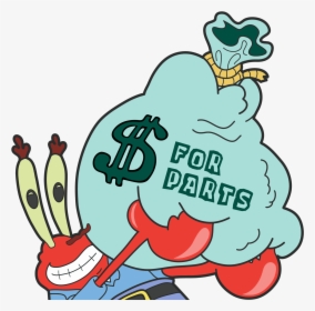 Mr Crabs - Animated Money Clipart, HD Png Download, Free Download