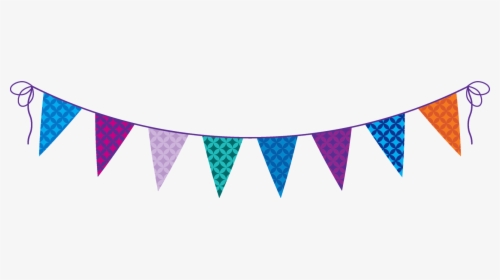 Birthday Party Flags Png, Transparent Png, Free Download