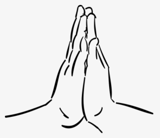 Praying Hands Together In Prayer Clipart Transparent - Drawing Of Join Hands, HD Png Download, Free Download