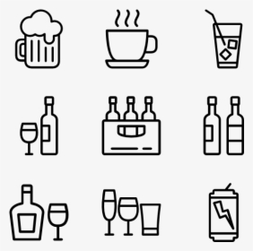 Drinks And Beverage - Food Truck Line Icon, HD Png Download, Free Download