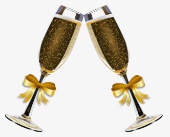 Wine Glass Clipart Gold, HD Png Download, Free Download