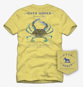 Over Under Blue Crab Tee - Over Under, HD Png Download, Free Download
