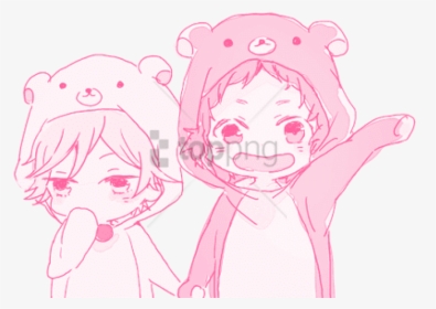 Holding Hands Clipart Couple - Anime Holding Hands Couple, HD Png Download, Free Download
