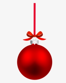 Red Christmas Ball Png, Transparent Png, Free Download