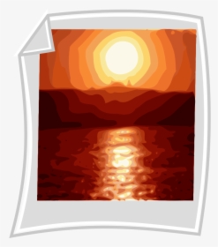 File - Icon - Sunset Photo - Svg - File Icon, HD Png Download, Free Download