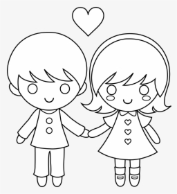 Students Couple Of A Boy And A Girl Girl Boy Icon Png Transparent Png Kindpng