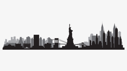 New York Skyline Vector - Clipart New York Skyline Png, Transparent Png, Free Download