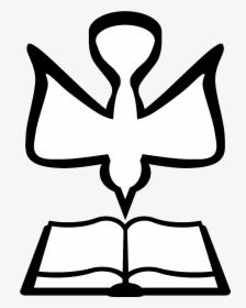 Descending Clipart - Dove Descending On A Bible, HD Png Download, Free Download