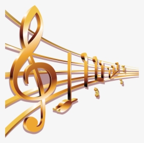 Gold Musical Notes Clipart , Png Download - Gold Music Notes ...