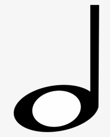 Half Music Note Png - Half Note, Transparent Png, Free Download