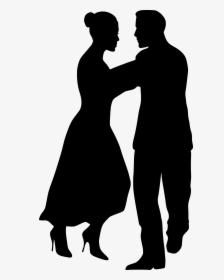 Dancing Couple 4 Clip Arts - Silhouette Clipart Dance Couple, HD Png Download, Free Download