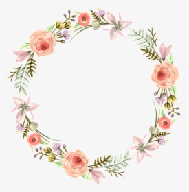 Transparent Bridesmaid Clipart - Transparent Background Flower Wreath, HD Png Download, Free Download