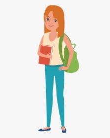Student Clip Art - College Student Clipart Transparent, HD Png Download, Free Download