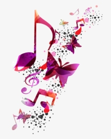 Color Vector Music - Colourful Musical Notes Png, Transparent Png, Free Download