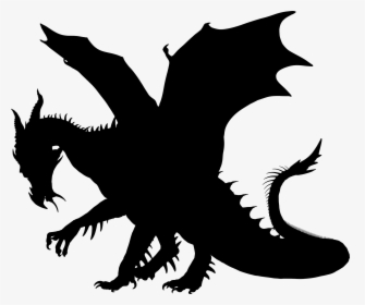 Year Of Dragon Png Black - Dragon Clip Art, Transparent Png, Free Download