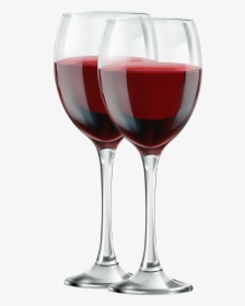 Red Wine Png - Two Glasses Red Wine, Transparent Png, Free Download
