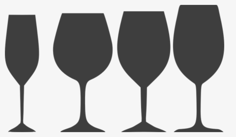 Black Wine Glass Vector Clipart , Png Download - Free Vector Wine Glass Silhouette, Transparent Png, Free Download