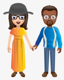 Emoji1 - Interracial Couple Emoji, HD Png Download, Free Download