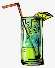 Blue Lagoon Cocktail Clip Arts - Green And Blue Cocktail Clipart, HD Png Download, Free Download