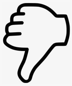 Dislike Png - Thumbs Down Clipart Black And White, Transparent Png, Free Download