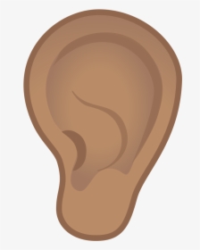 Ear Medium Skin Tone Icon - Emoji Orelha Png, Transparent Png, Free Download
