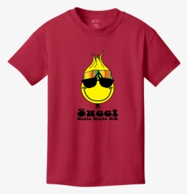 Hippie Onion Red - Design Blank Orange T Shirt, HD Png Download, Free Download