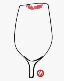 Wine Folly Glass Lip Marks - Lip Marks On Glasses, HD Png Download, Free Download