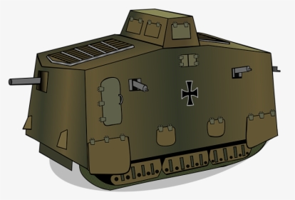 A7v, Panzer, War, Historically, Antique, 1 World War - Tank, HD Png Download, Free Download