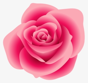 Free Small Flower Clip Art - Pink Rose Flower Clipart, HD Png Download, Free Download