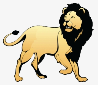 Circus Lion Png Black And White - Lion Png Black And White, Transparent Png, Free Download