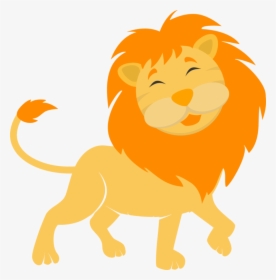 Carnivoran,yellow,lion - Cute Clip Art Lion, HD Png Download, Free Download