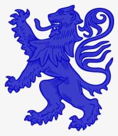 Blue Lion Svg Clip Arts - Blue Lion Coat Of Arms, HD Png Download, Free Download