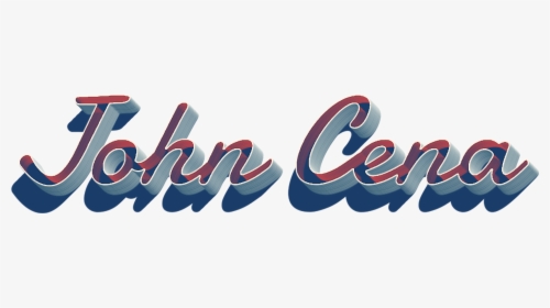 John Cena 3d Letter Png Name - Graphic Design, Transparent Png, Free Download