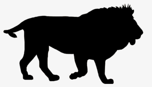 Lion King Silhouette - Wild Animals Silhouette Png, Transparent Png, Free Download