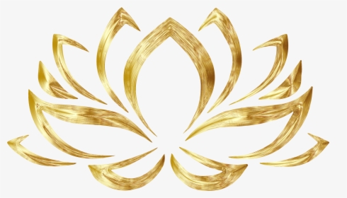 Image Result For Gold Png Pictures Later Ⓒ - Gold Lotus Flower Png, Transparent Png, Free Download