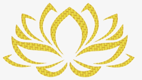Golden Lotus Flower 3 No Background Clip Arts - Lotus Flower Hindu Symbols, HD Png Download, Free Download